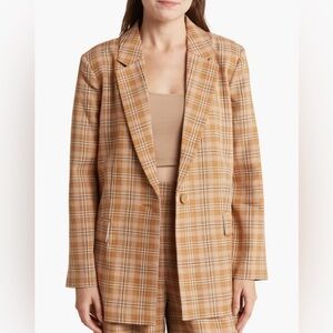 NORDSTROM 🍂 plaid oversized blazer 🍂 Melrose and Market 🍂 size L 🍂 NWOT